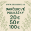 Darčekové poukážky GECKOSVK - Hodnota: 50€