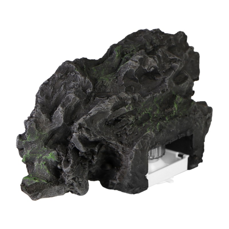 Terarijní závěsné krmítko s miskami 23x10x8cm – imitace skály