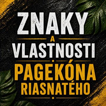 Znaky a vlastnosti Pagekóna riasnatého