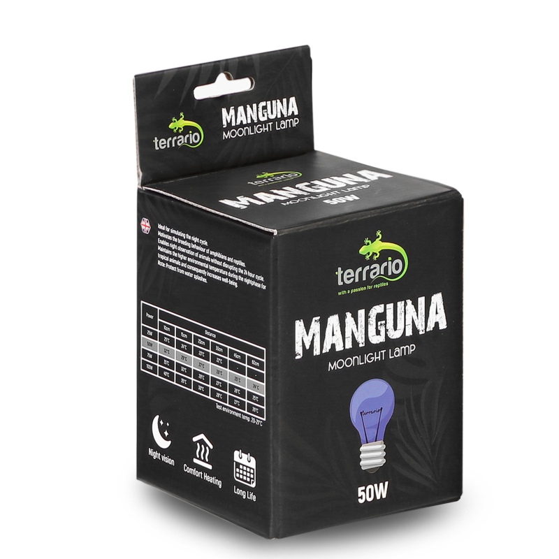 Terrario Manguna Moonlight – noční topná žárovka do terária - Varianty: 50W