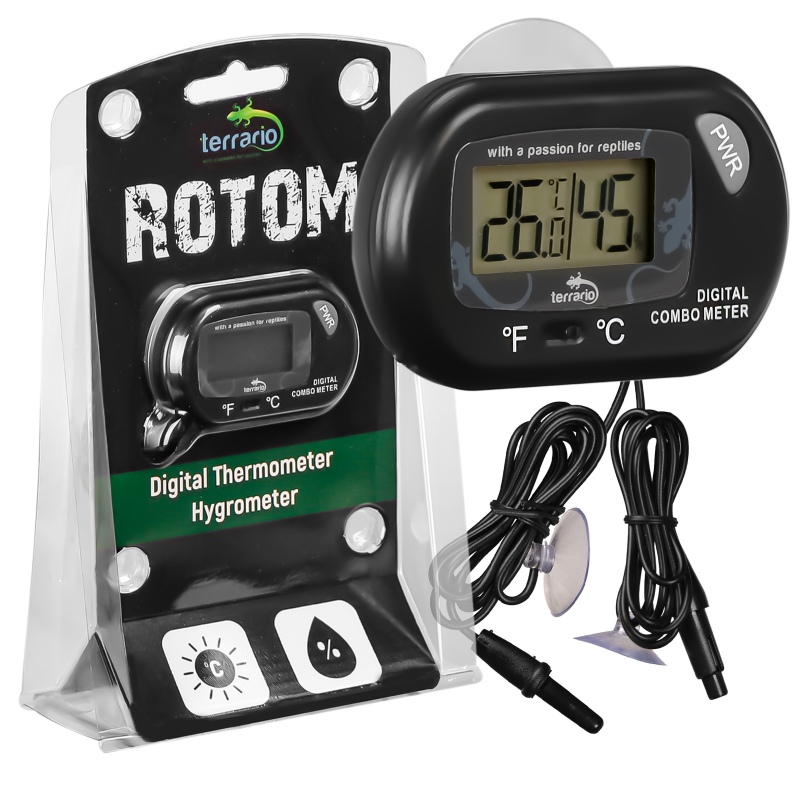 Digitálny terarijný teplomer a vlhkomer Terrario Rotom
