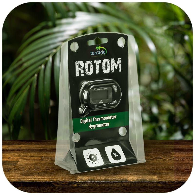 Digitálny terarijný teplomer a vlhkomer Terrario Rotom