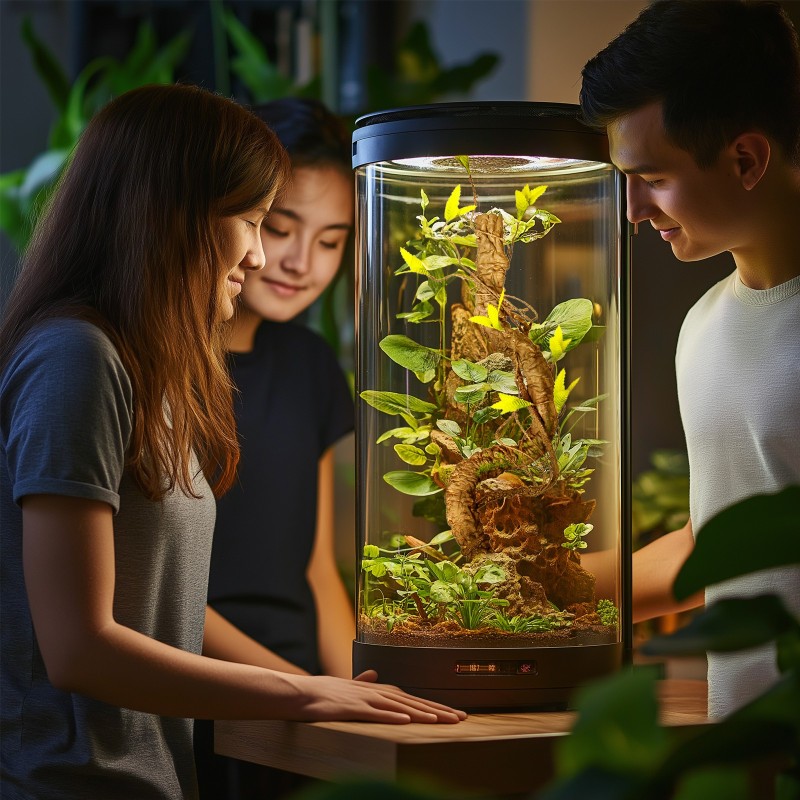 Umelá vetva s listami do terária Terrario – 75 cm