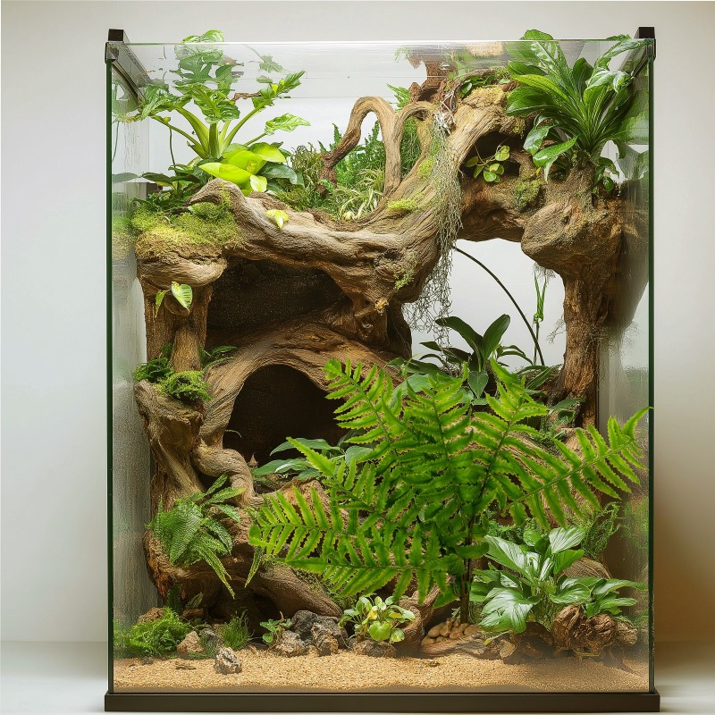 Umelá papraď do terária Terrario – 32 × 15 × 32 cm