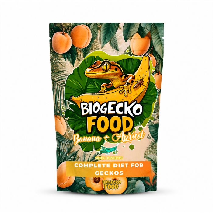 Krmivo pre Pagekóny – BioGecko Food Banana Apricot - banán a marhuľa