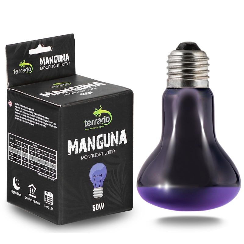 Terrario Manguna Moonlight – noční topná žárovka do terária - Varianty: 50W