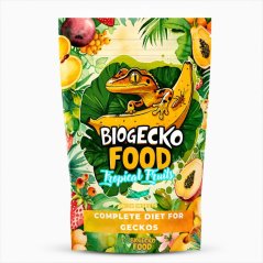 Krmivo pre Pagekóny – BioGecko Food Banana Tropical Fruits - banán a tropické ovocie