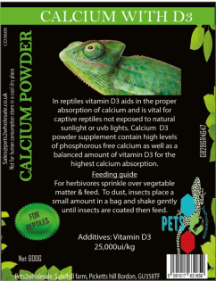 Vápník s D3 (prášek) P2W - Calcium+D3