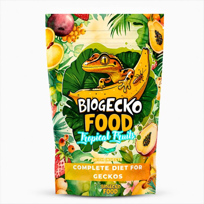 Krmivo pre Pagekóny – BioGecko Food Banana Tropical Fruits - banán a tropické ovocie