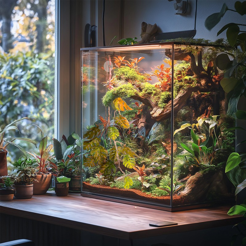 Umelá tropická monstera do terária Terrario – 70 cm