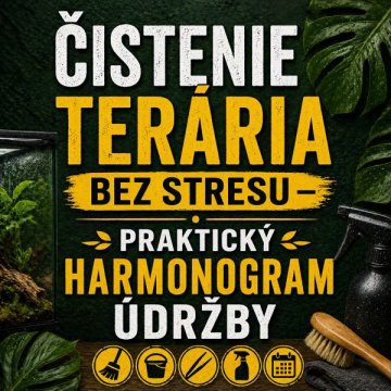 Čistenie terária bez stresu – praktický harmonogram údržby