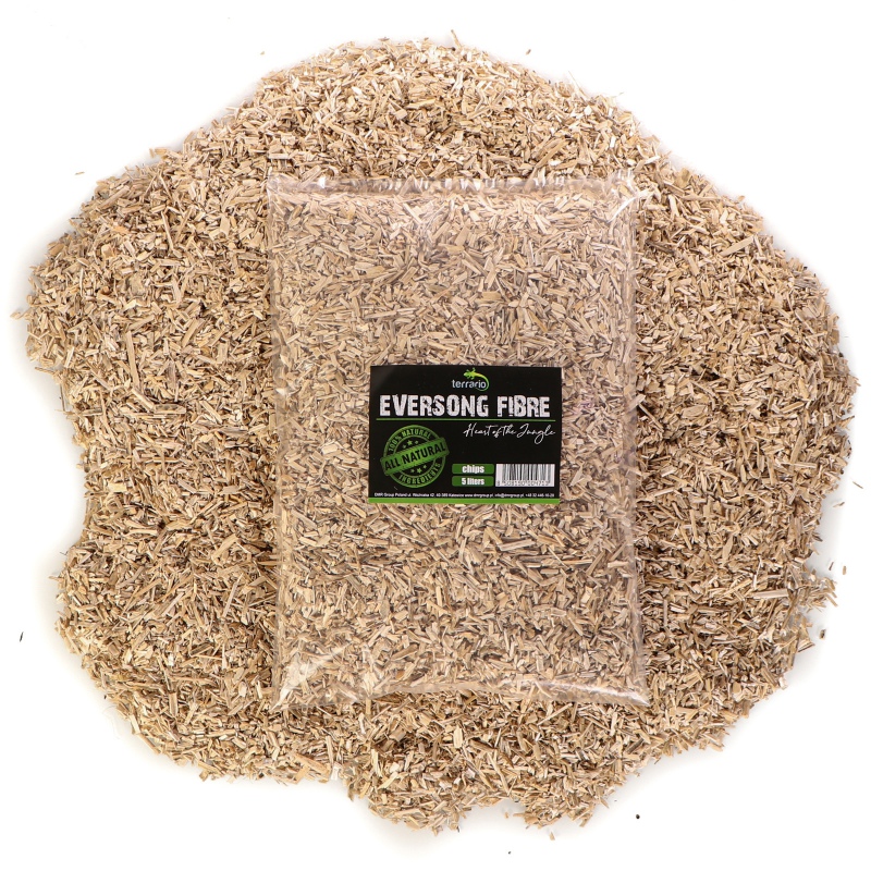 Terrario Eversong Fibre Chips 5 l – konopná štiepka