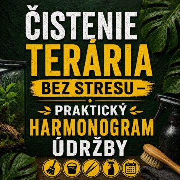 Čistenie terária bez stresu – praktický harmonogram údržby