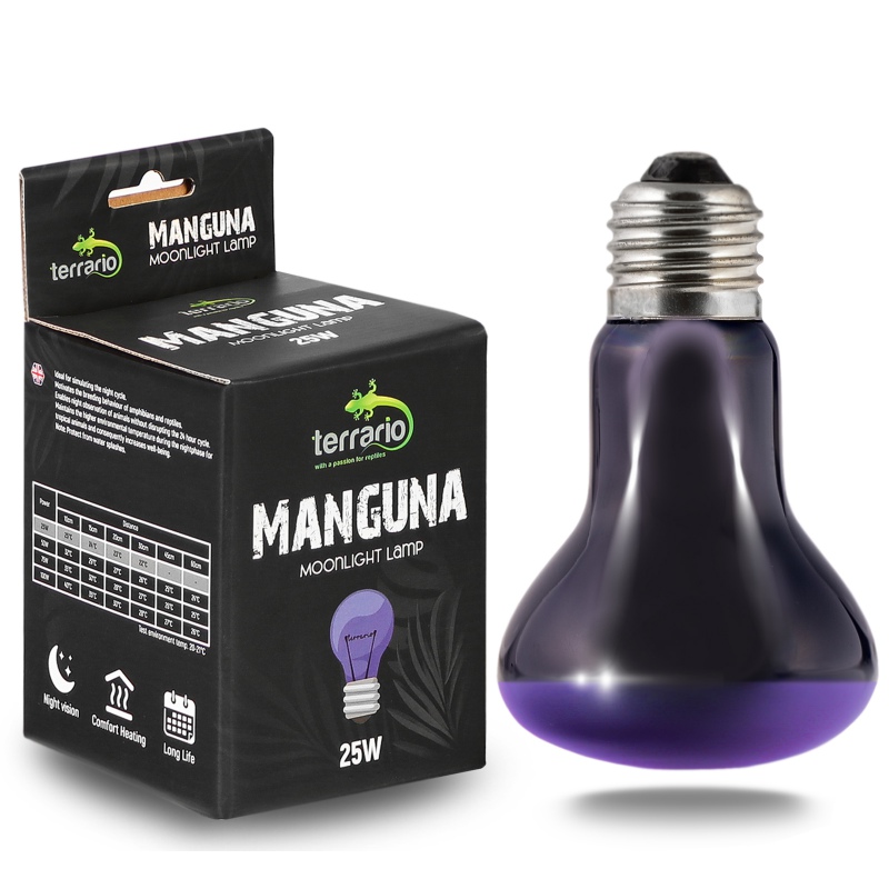 Terrario Manguna Moonlight – noční topná žárovka do terária - Varianty: 50W