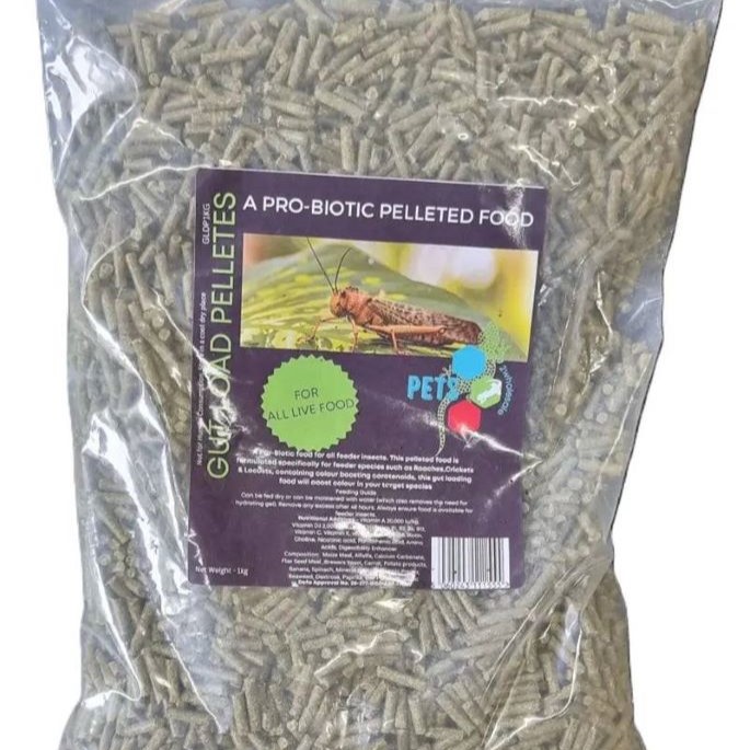 Gut Load Diet Pellets 1kg – kŕmne pelety na gut loading hmyzu pre vyššiu výživovú hodnotu pre plazy