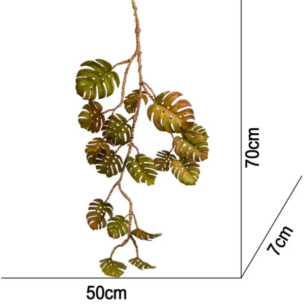 Umělá závěsná monstera do terária Terrario – 70 cm