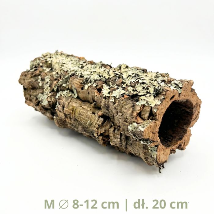 BioCork Tube – korková tuba do terária - Varianty: M – ⌀ 8–10 cm / dĺžka 20 cm