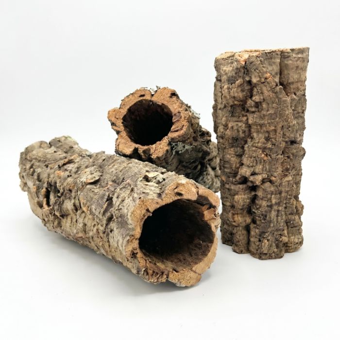 BioCork Tube – korková tuba do terária - Varianty: M – ⌀ 8–10 cm / dĺžka 20 cm