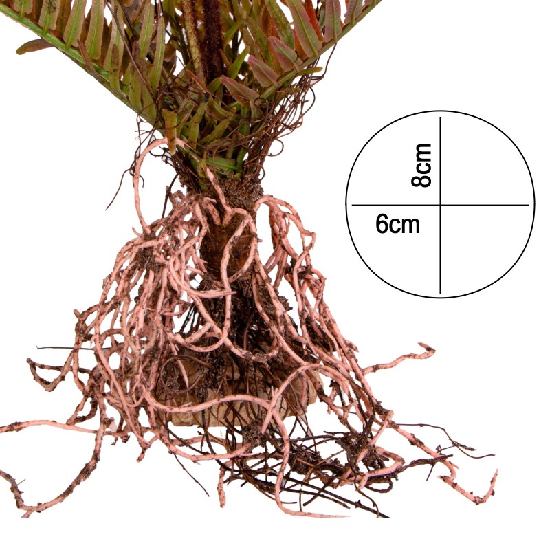 Velká umělá rostlina do terária - Kapradina 40×14×41 cm