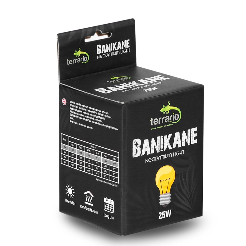 Terrario Banikane Neodymium Light – neodymová topná žárovka do terária