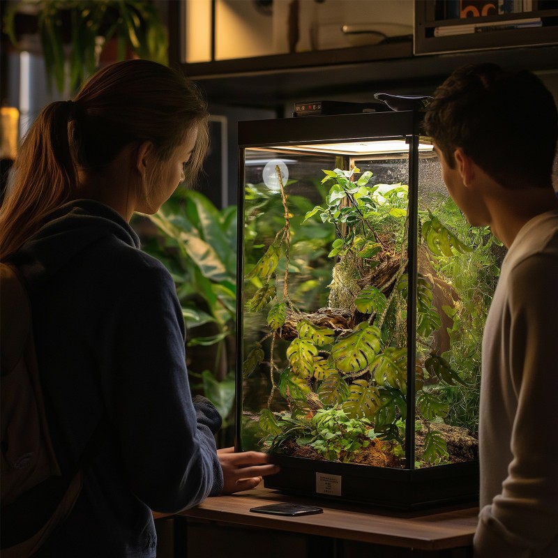 Umelá tropická monstera do terária Terrario – 70 cm